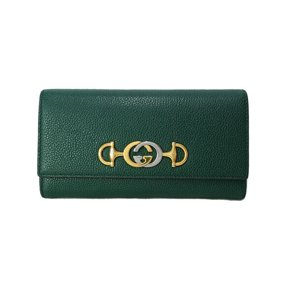 Gucci Zumi Leather Continental Wallet Bifold Long - Picture 1 of 9